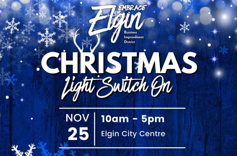 Elgin Christmas Lights Switch On 2023